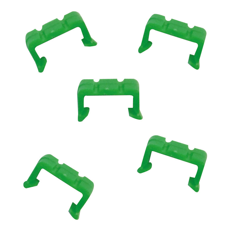 Watersnake Green Indicator Clips 5 pack Square for Auto/Manual Inflatable