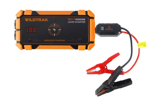 WildTrak Heavy-Duty 4000A 28KMAH HP Lithium Car & 4WD Jump Starter